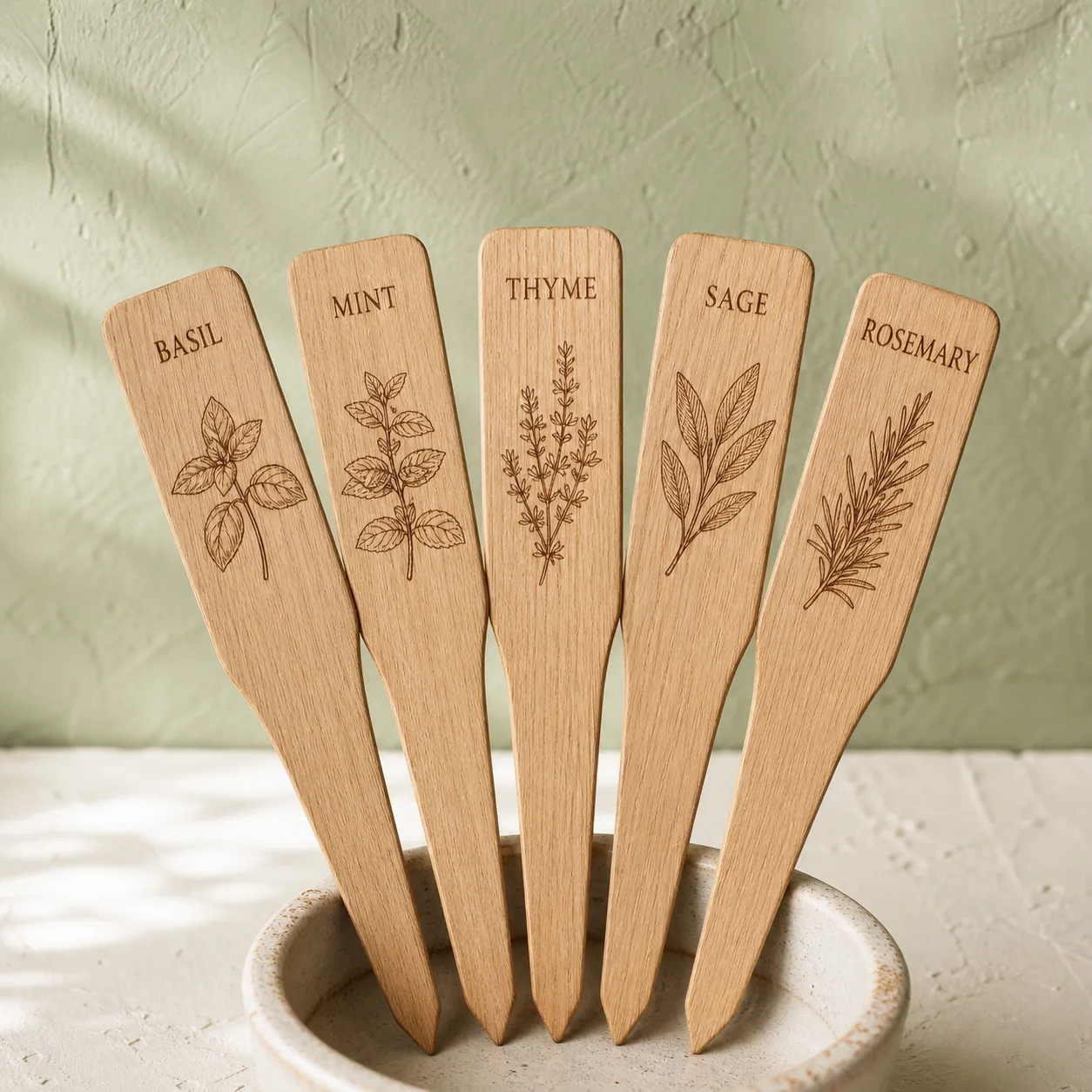 Engraved Herb Garden Markers